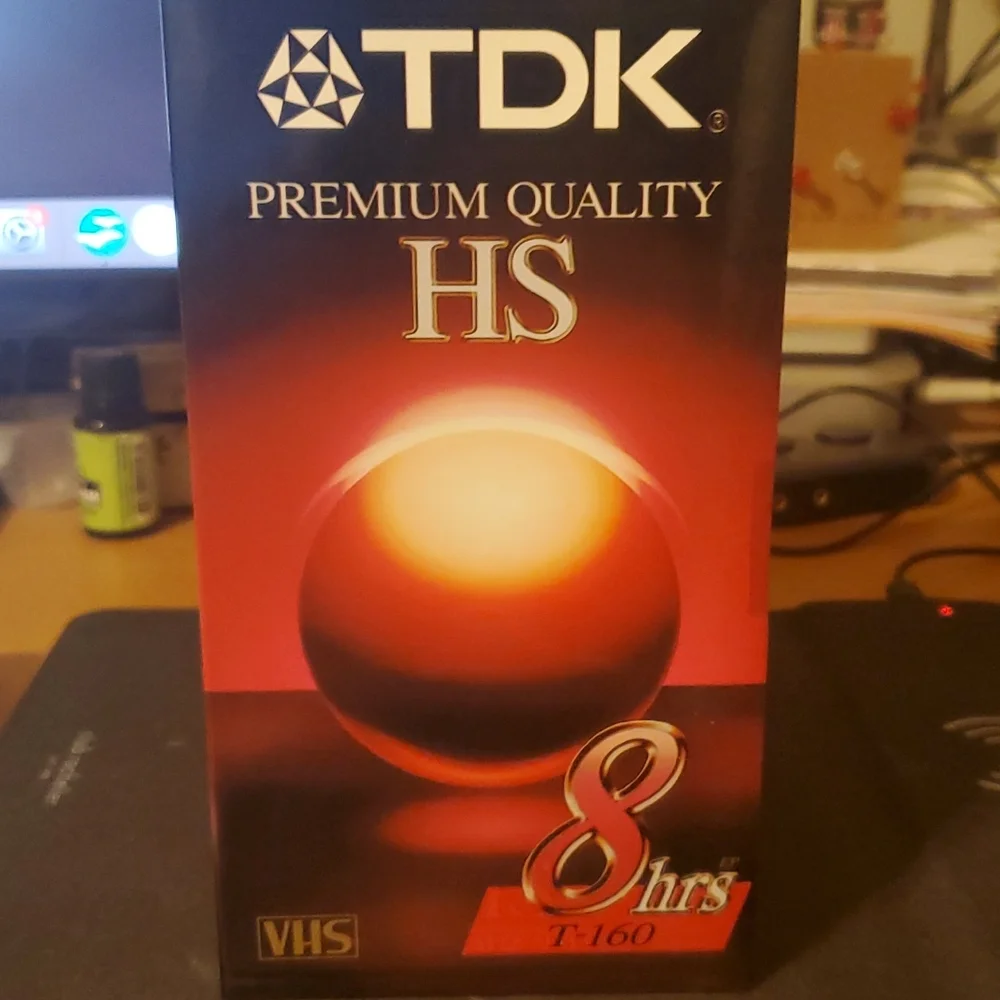 4 Pack TDK 8hr VHS Tapes New